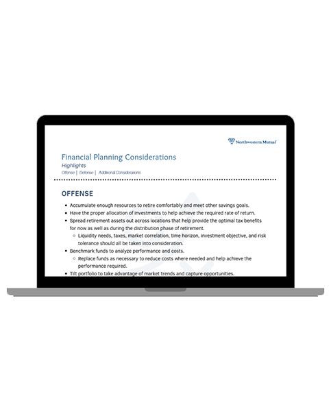 Financial Planning Considerations